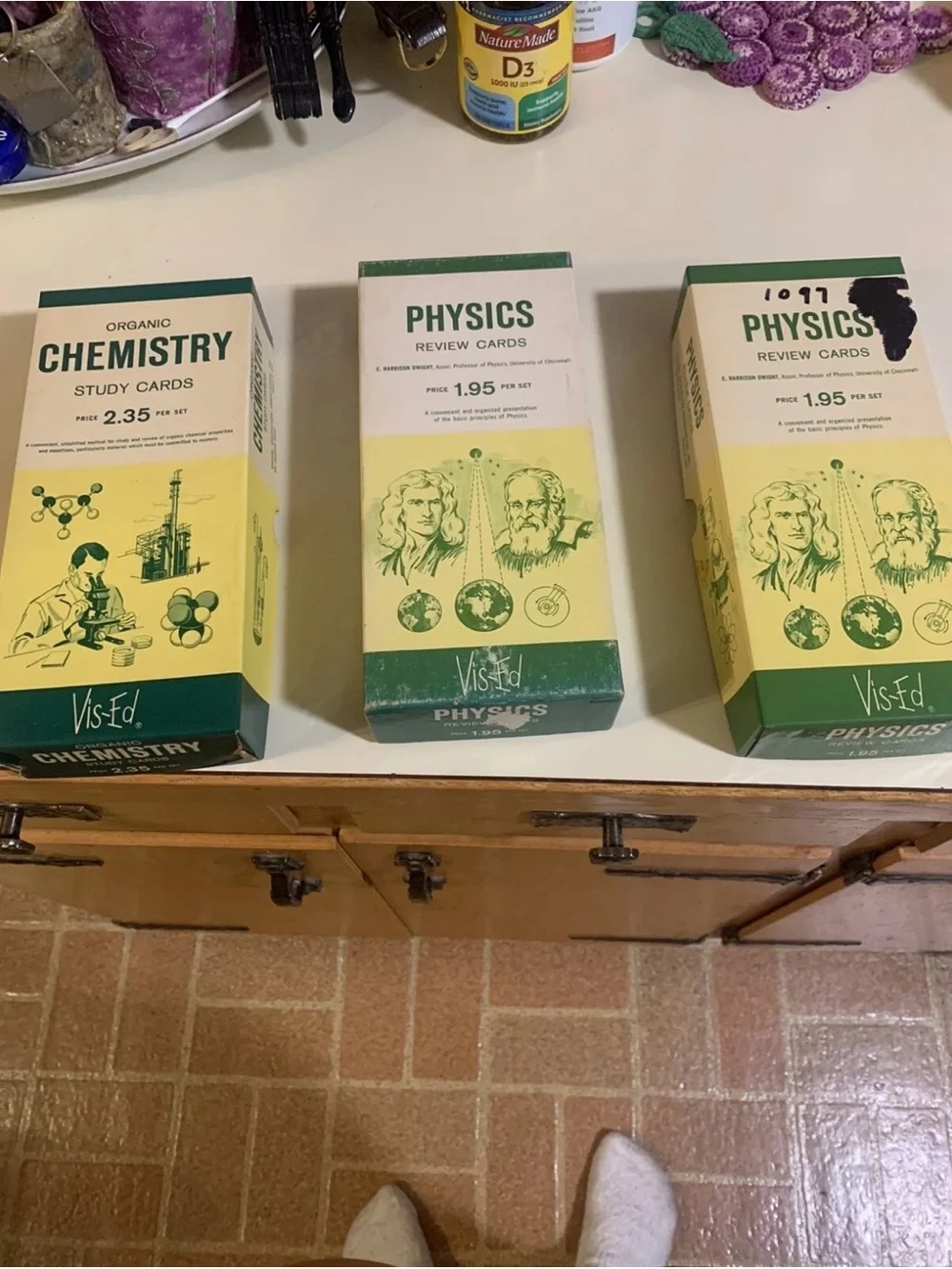 Three Boxes Of Study Cards